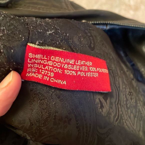 Real Leather Vintage Women's Jacket - Distressed Large - Picture 8 of 8